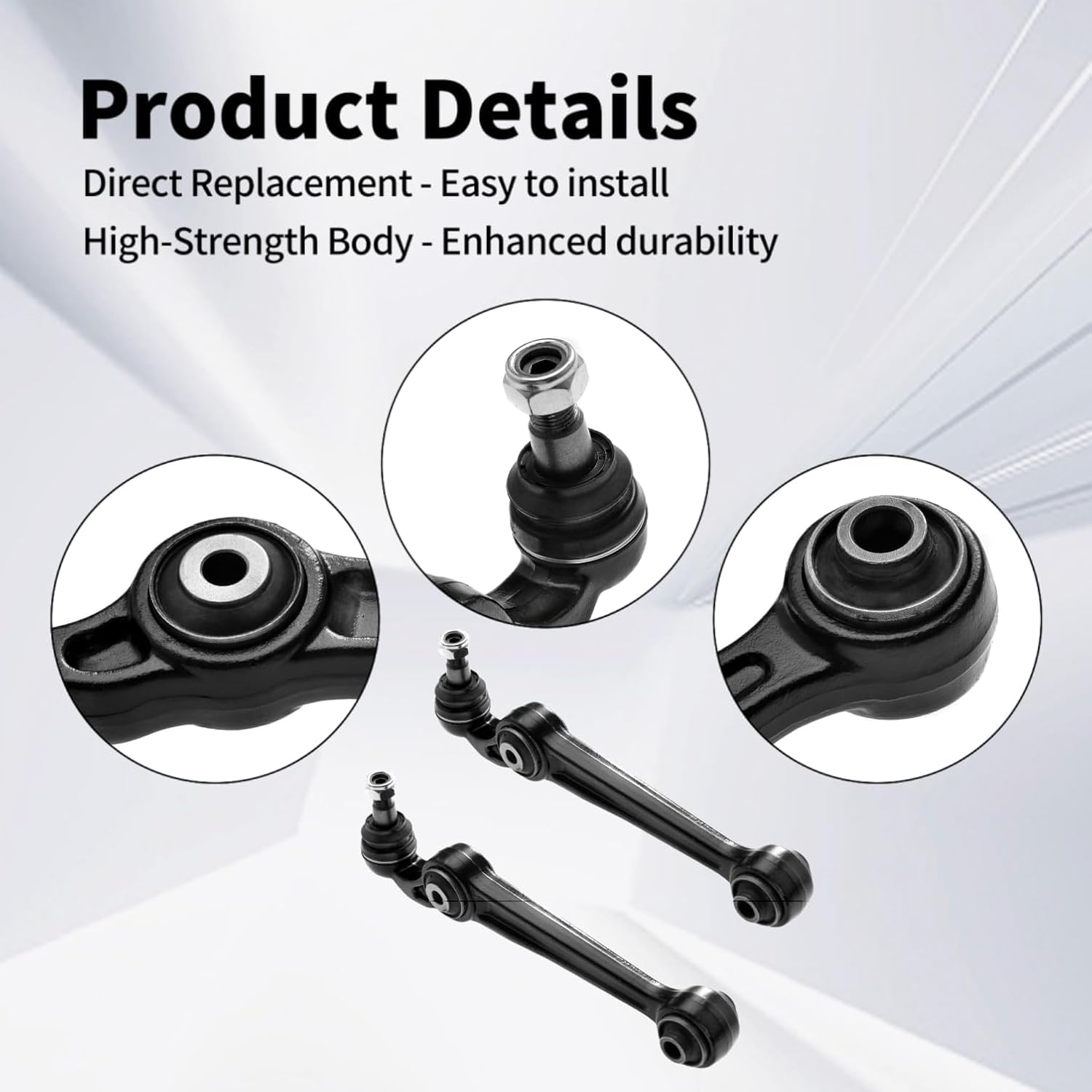 Front Lower Control Arm Fit for Ford Fusion 2007-2012 Lincoln MKZ 2007-2012 Mercury Milan 2007-2011 K620149-2 Set Suspension Kit