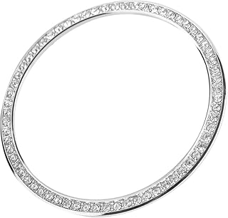 ULTECHNOVO Case Compatible with Samsung Galaxy Watch, Watch Case Bling Frame Protective Case, Anti Scratch Diamonds Cover Watch Screen Protector 42mm, Silver