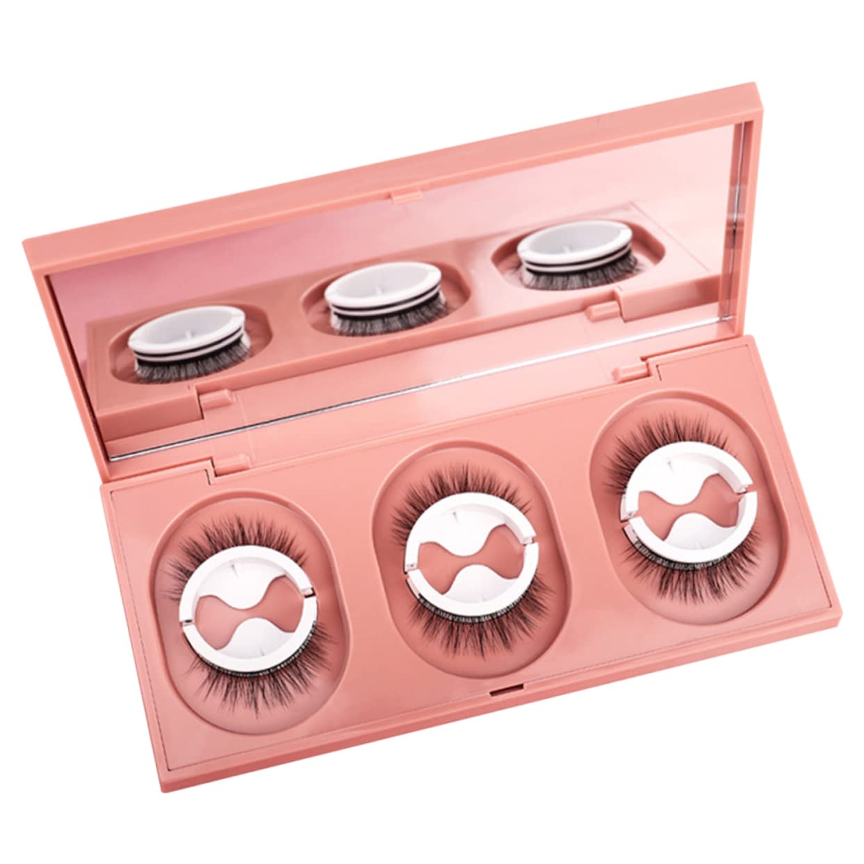 FOMIYES 3 Set Di Ciglia Finte Autoadesive Riutilizzabili Dallaspetto Naturale Applicatore Di Ciglia Finte Spesse E Soffici A Lunghezza Intera Set Di Estensioni Per Donne 3 Paia*3