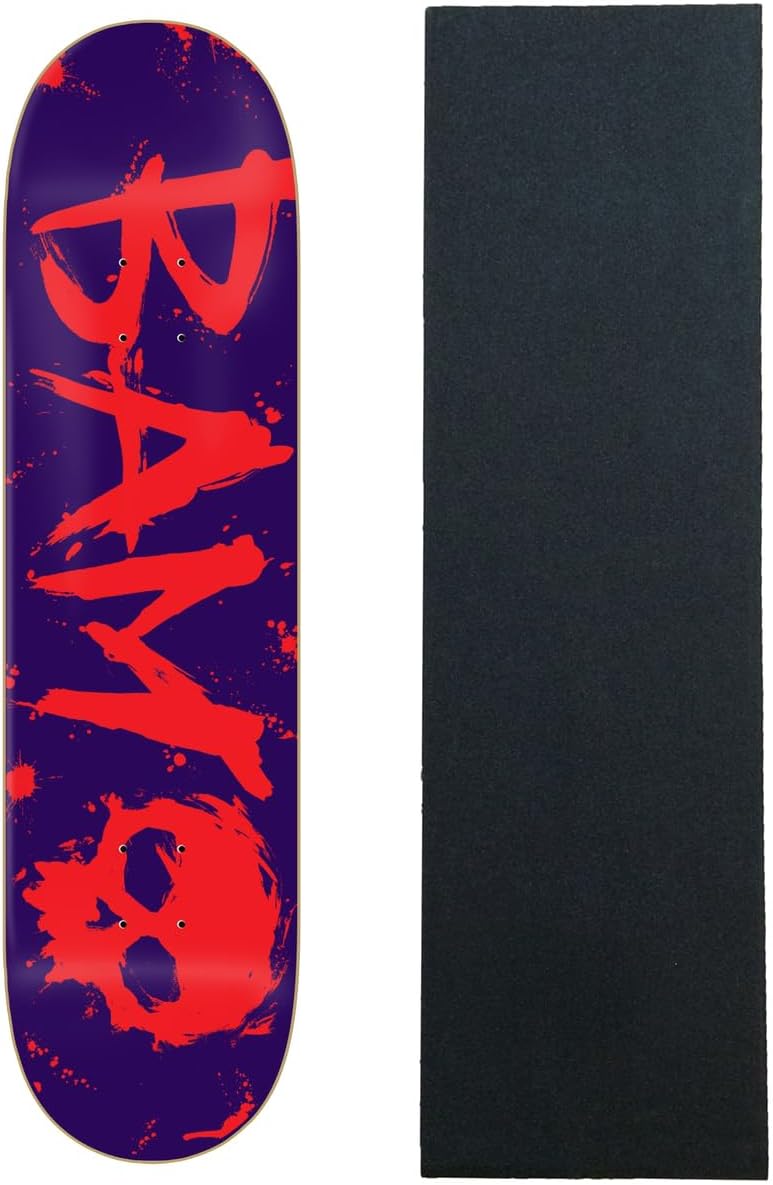 Zero Skateboard Deck Bam Margera 3 Blood Purple 8.25" x 31.9" with Grip