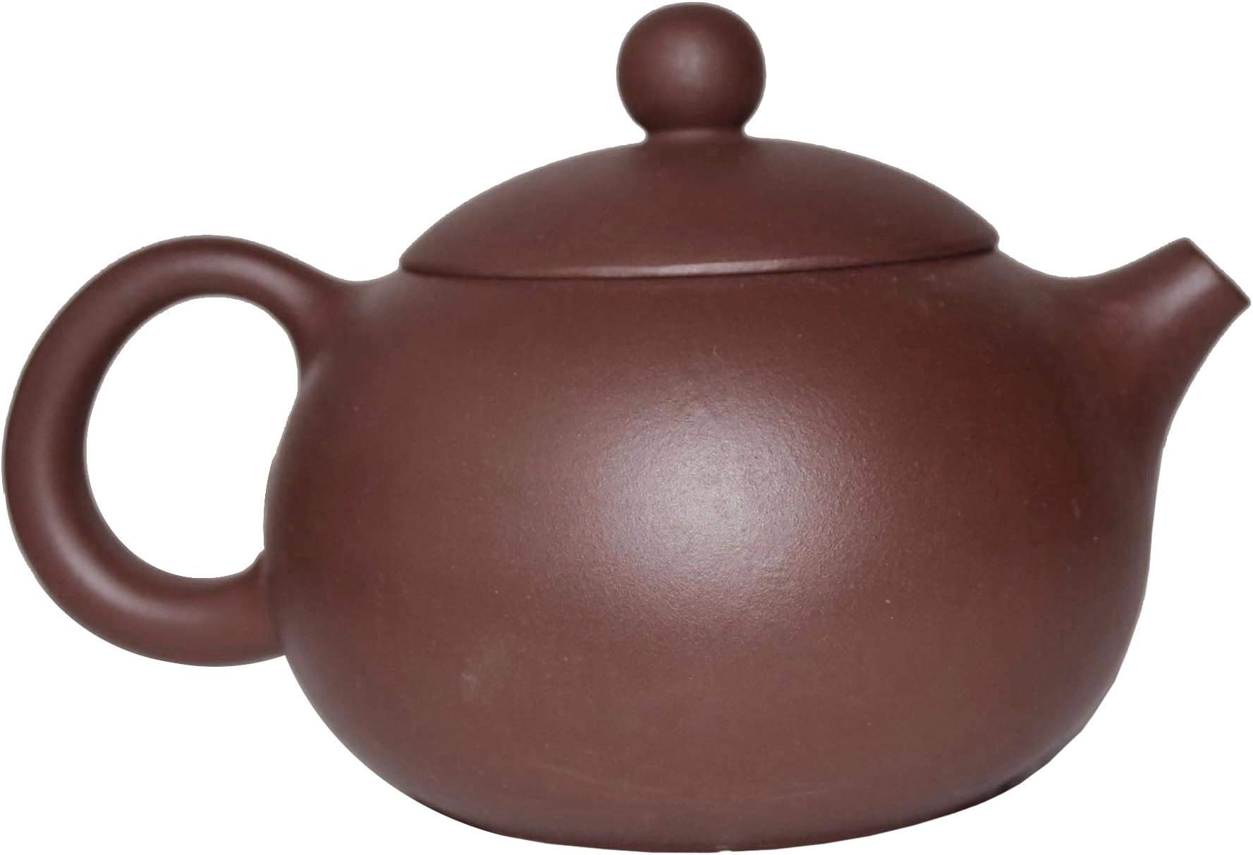Teapot 9.2oz /270ml Chinese Classic Xishi Zisha Clay Pots Infuser for Loose Tea Hand-carved Flower (Blooming)