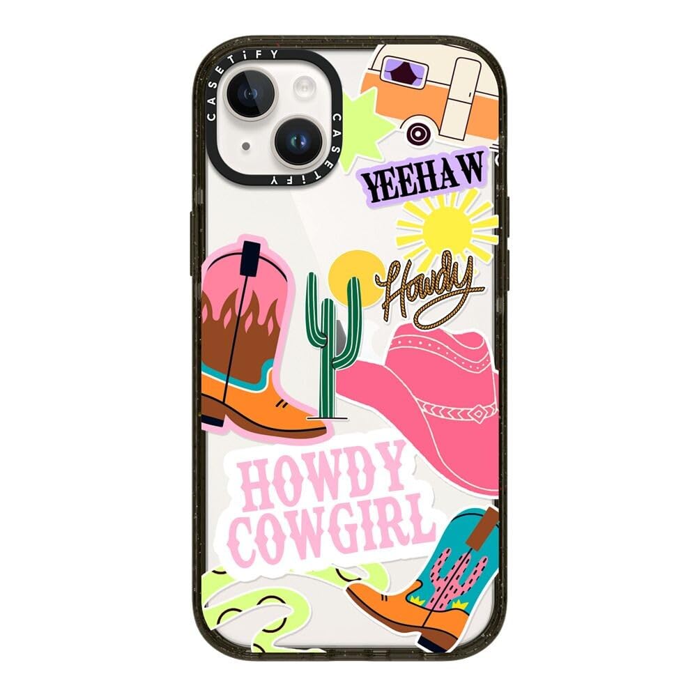 Coque iPhone 14 Plus CASETiFY protection 2,5 m antichoc noir transparent - 8