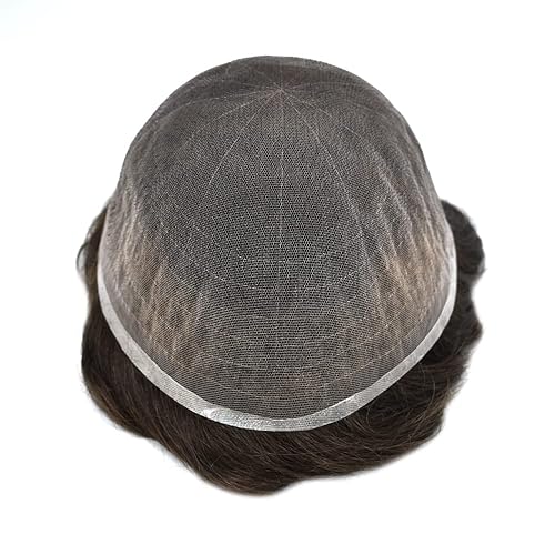 Miniatura 3 de Toupee For Men Real Human Hair Mens Hair System Full French Lace 100% Human Hair Hairpieces For Men Hair Piece Toupee Protesis Capilar Para Hombre