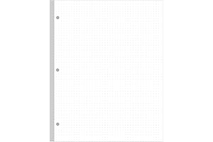 Dot Journal Paper, A4 Cross Grid Note Paper Refill for Notebook, 50 Sheets/100 Pages