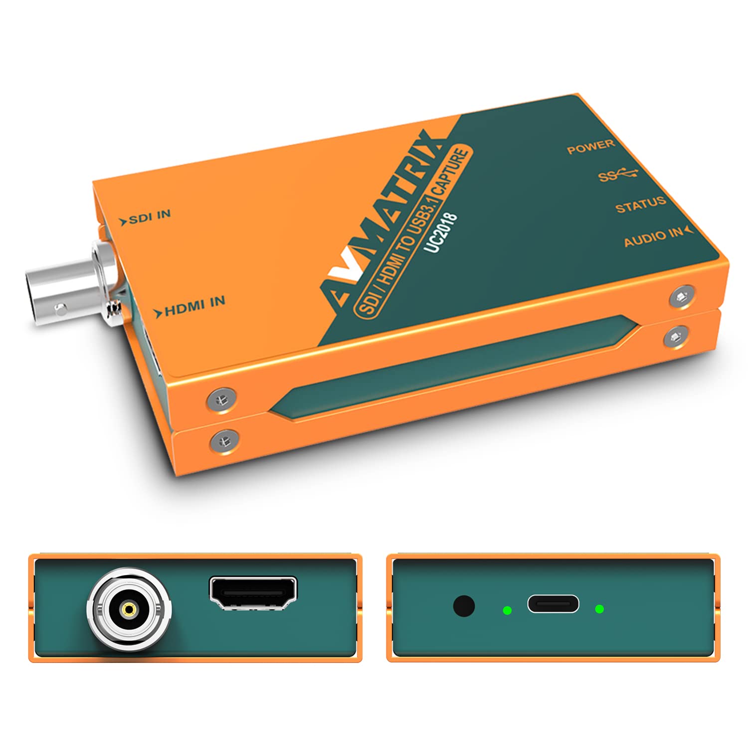 AVMATRIX UC2018 - Scheda di acquisizione video da SDI&HDMI a USB 3.0 (Gen1) 1080P60, non compressa, YUY2, con linea in per videoconferenze telemedicina (EUUC2018)