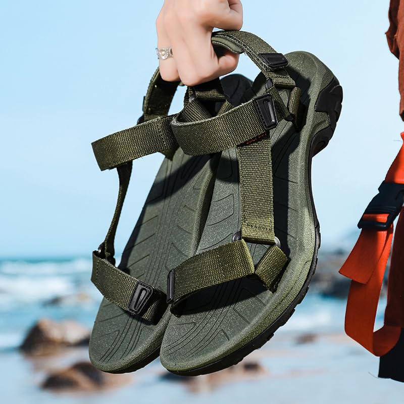 Men's Sport Sandals Comfort Classic Athletic Hiking Sandals with Arch Support Outdoor Wading Beach Water Shoes4