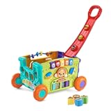 Sort and Discover Activity Wagon for Toddlers&comma; Red