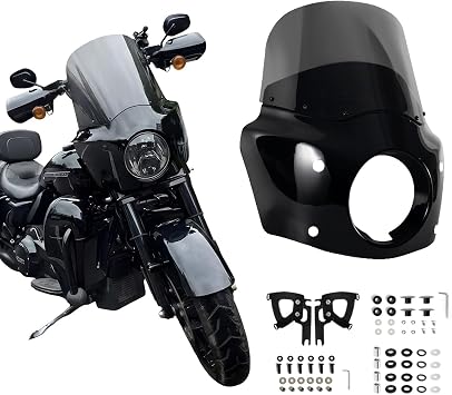 Motorcycle Fairing with 11in Smoke Windshield for Harley Road King FLHR 1994-2023 FLHRXS 2017-2025