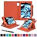 Kindle Fire HD 7 2014 Case, rooCASE Dual View 2014 Fire HD 7 Folio Case with Sleep / Wake Smart Cover with Multi-Viewing Stand for Amazon Kindle Fire HD 72014, Orange