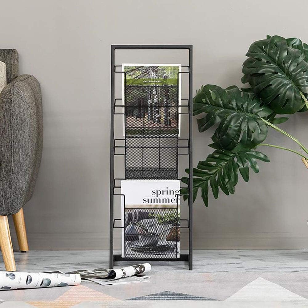 Newspaper Racks Magazine Display Stand Wrought Iron Floor Magazine Rack Office Newspaper S