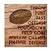 Stupell Home DÃ©cor Football Planked Wood Look Wall Plaque Art, 12 x 0.5 x 12, Proudly Made in USA