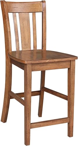 Miniatura 70 de International Concepts San Remo Taburete alto de bar, gris pardo lavado gris topo lavado,Espresso,Marrón,Beige,Negro -,Hickory/piedra