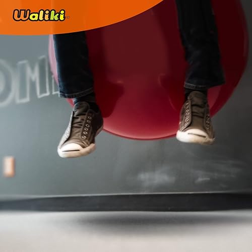 Miniatura 5 de WALIKI Juguetes Hopper Ball para niños (Hippity Hop Ball, Hopping Ball, Bouncy Ball con asas, Sit & Bounce, Kangaroo Bouncer, Saltar, Rojo, Bomba