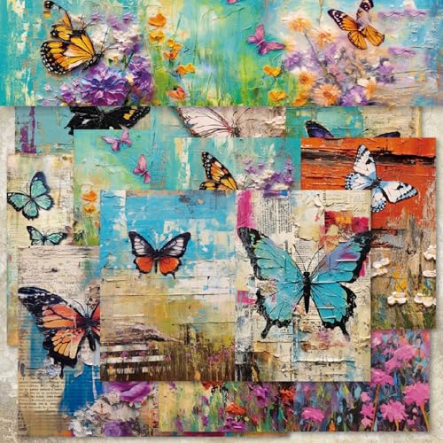 Papier de scrapbooking A5 rétro pour embellir facilement un album photo ancien et des cartes