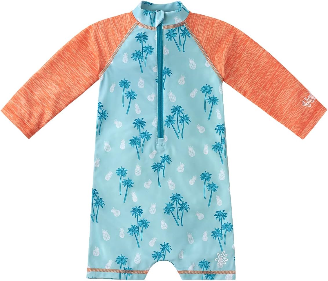 UV SKINZ UPF 50+ Baby Boy's Long Sleeve Swim Romper