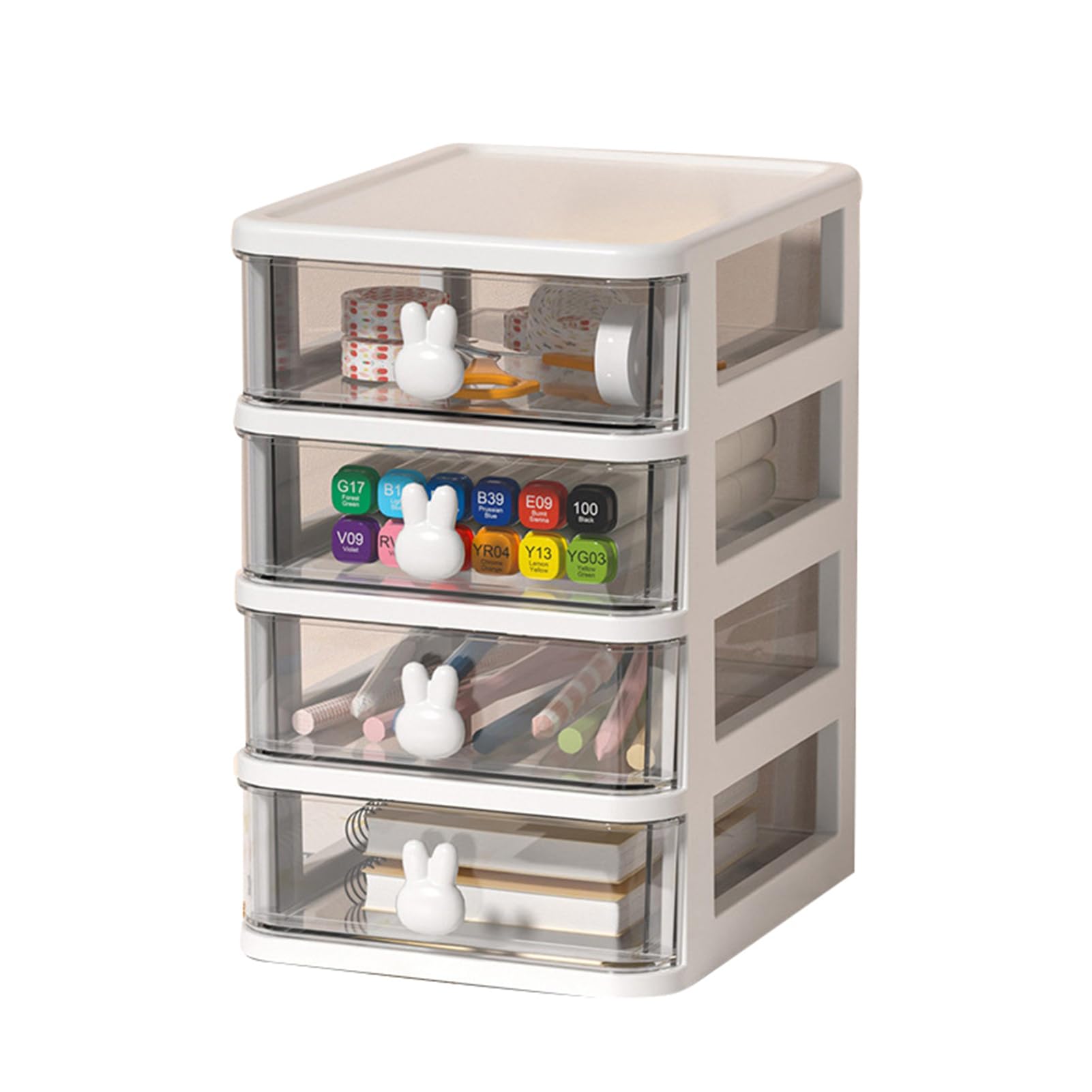 Boîte de rangement de bureau contre le désordre des stylos et livres sur votre table