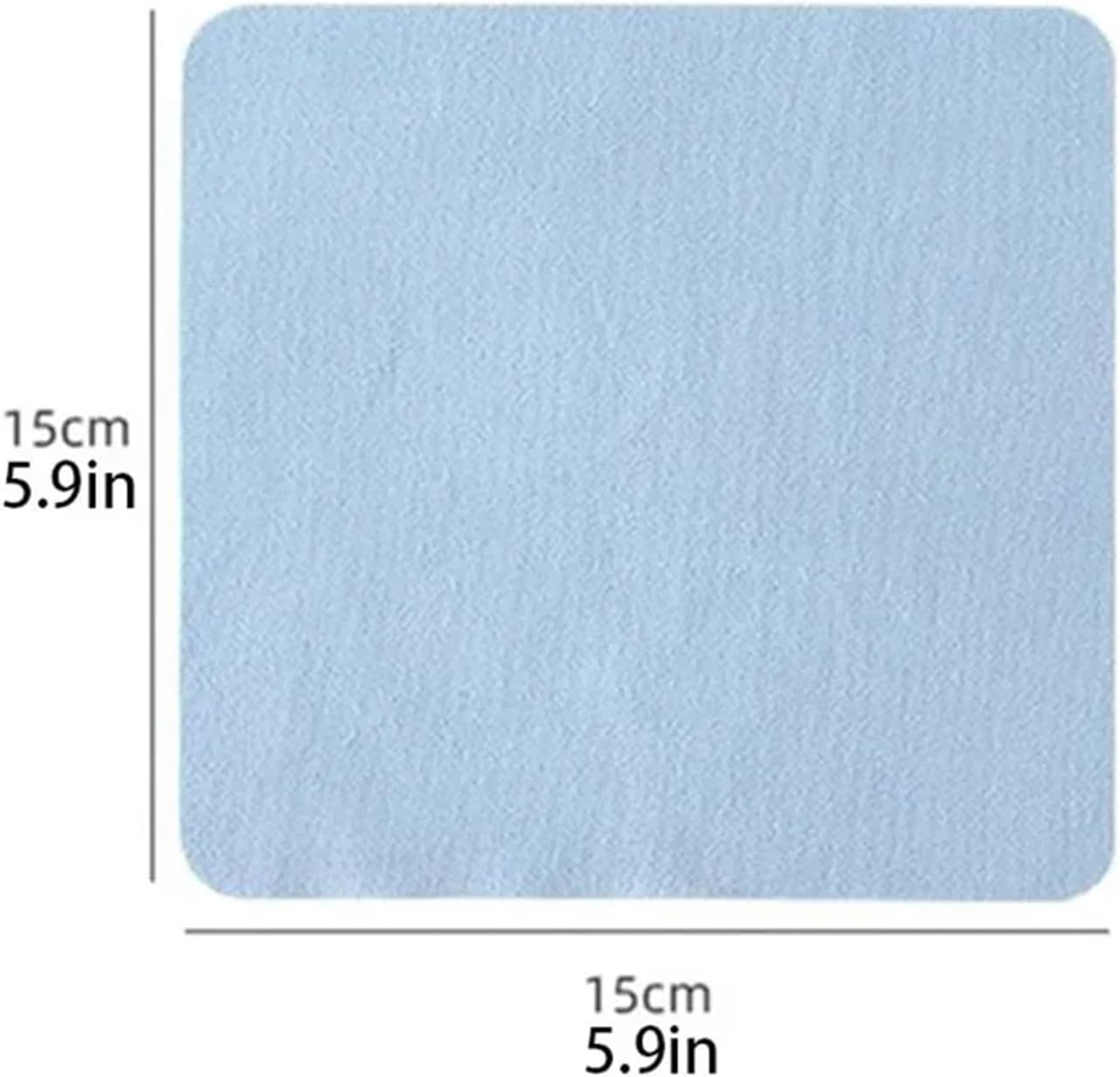 Eyeglass Cleaning Cloth 50pcs Lens Cleaning Cloth for Glasses and Screens Ultra-Fine Microfiber Cloth(Blue)