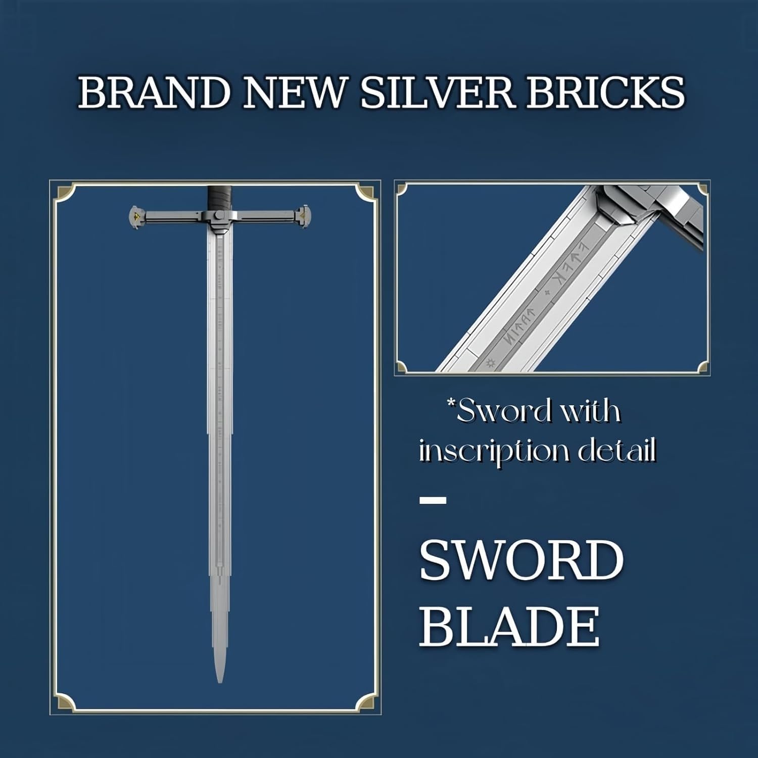 JVAVNE Narsil Sword Building Blocks Set, 521PCS King Sword Building Kit, Collectible Medieval Weapon Building Model - Image 4