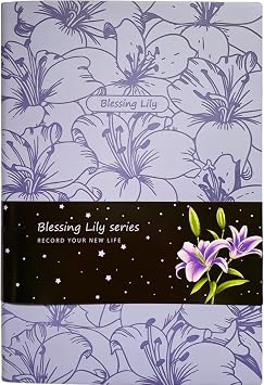 Soft Cover Journal, Art Journal, Sketch book, Thick Paper Sketchbook, A5, Drawing Notebook, Blank Page, Lay Flat, Unlined, Flower Cover, Purple