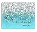 Smooffly Psalm 46:5 God is Within Her,She Will not Fall- Bible Verse Blue Sparkles Glitter Pattern Mouse pad Mousepads