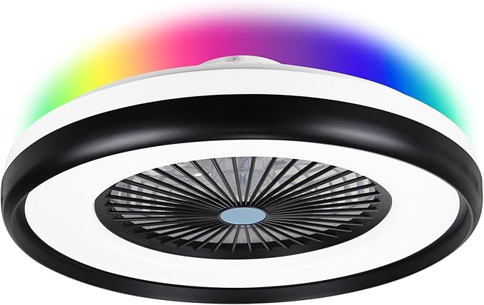 Ventilador de Techo 24'' con Luz LED y Control Remoto, 110V