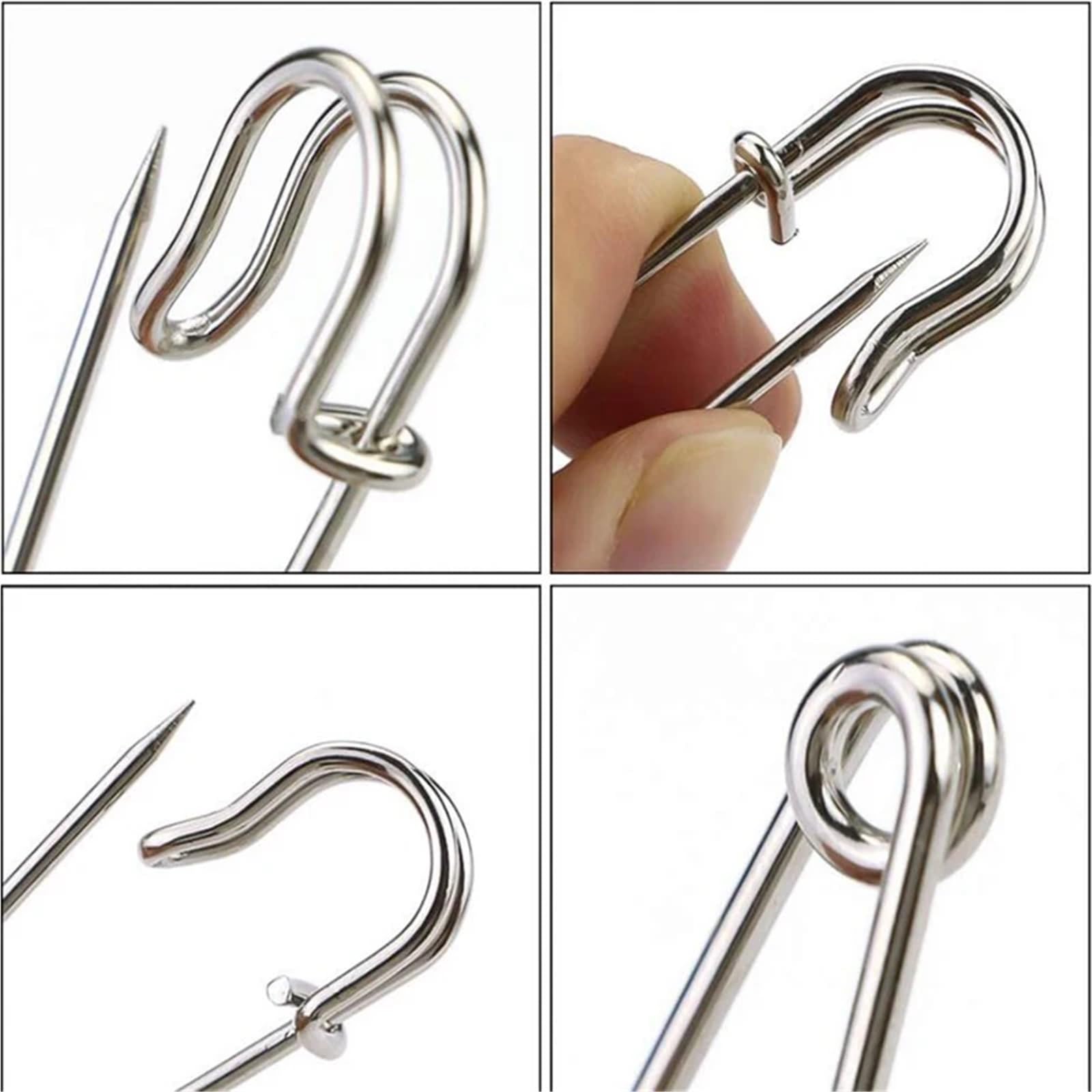 Sicherheitsnadeln, 100–250 Stück, DIY-Nähwerkzeuge, Nadeln, große Sicherheitsnadeln, Brosche, Bekleidungszubehör (38 mm, 250 Stück)