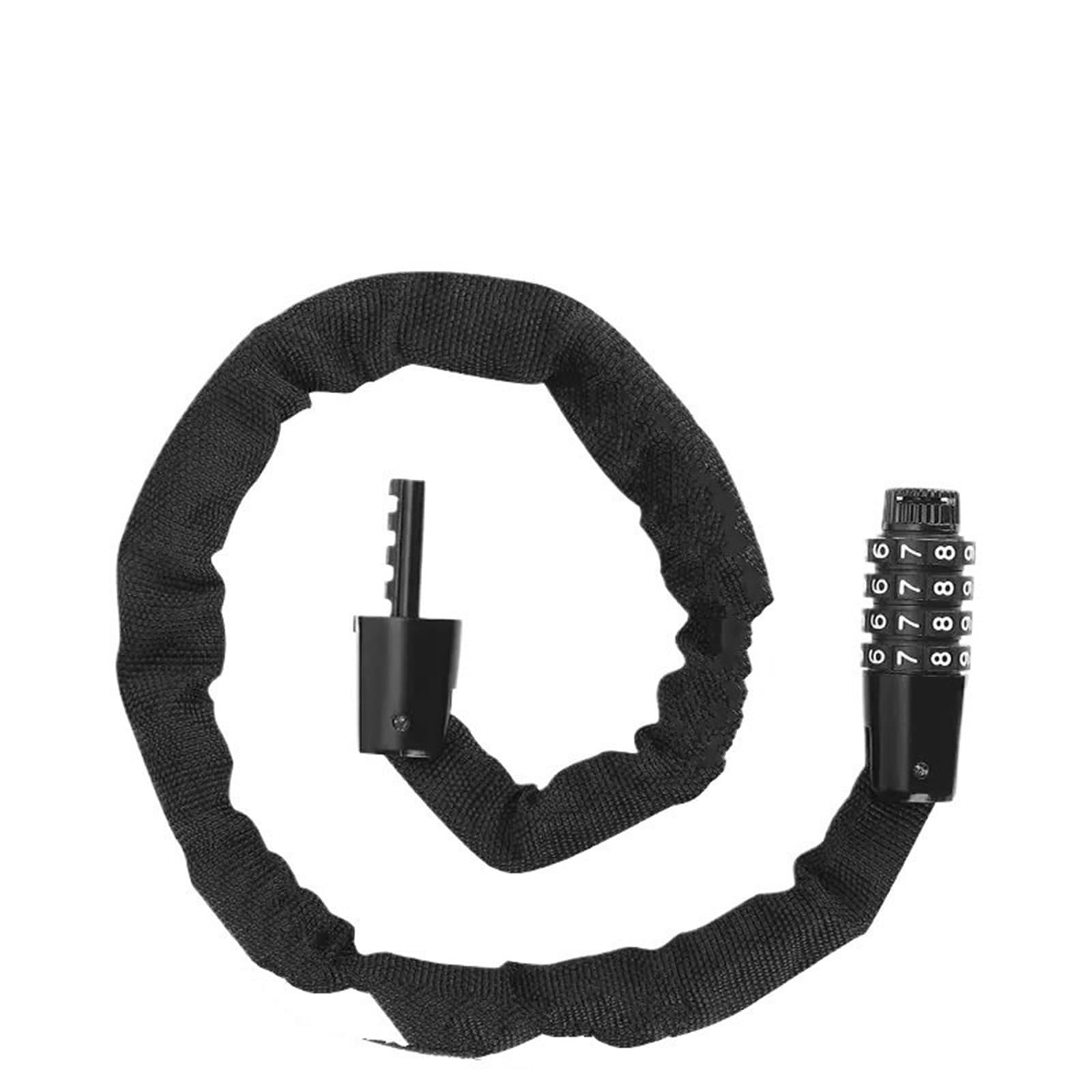 Hdrtcbu 65Cm Chain Lock Combination Bike Chain Lock 65-150Cm Portable Anti-Theft 4 Code Safety Bicycle Mtb Road Accessories Motorbike Lock(65Cm)