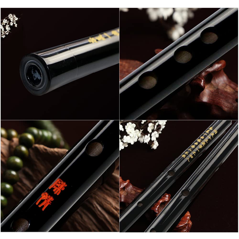 HUIOP C Key Dizi Flute Strumento Musicale Tradizionale Cinese con Borsa da Trasporto per Principianti Amanti della Musica,Flauto Musicale