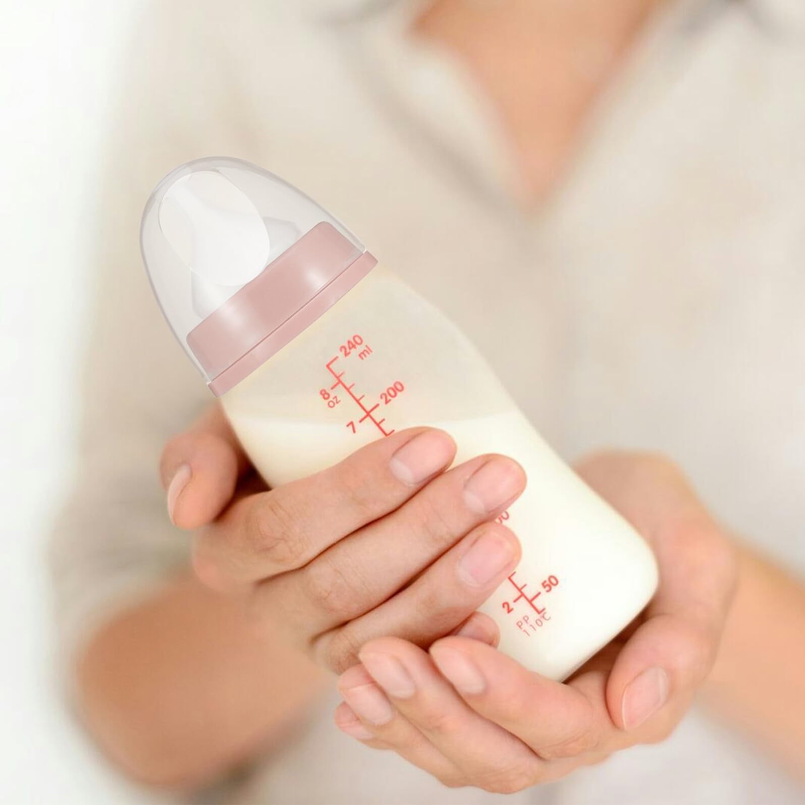 GARVALON Coperchi Trasparenti per Biberon in Plastica Resistente, Tappi di Ricambio Antiperdite per Bottiglie di Latte Set da 3 Pezzi per Protezione Igienica Durante L’allattamento