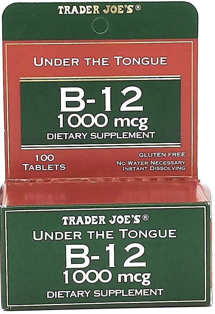 Trader Joe's Under The Tongue B-12 1000 mcg Dietary Supplement, 100 Tablets