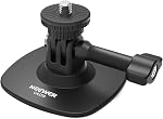 NEEWER Adhesive Mount 2 Pack Compatible with Insta 360 GoPro DJI AKASO Action Camera, 180° Flexible Car Helmet Holder Base Adapter for POV Video Recording Live Streaming, for 1/4" Accessories, CA159
