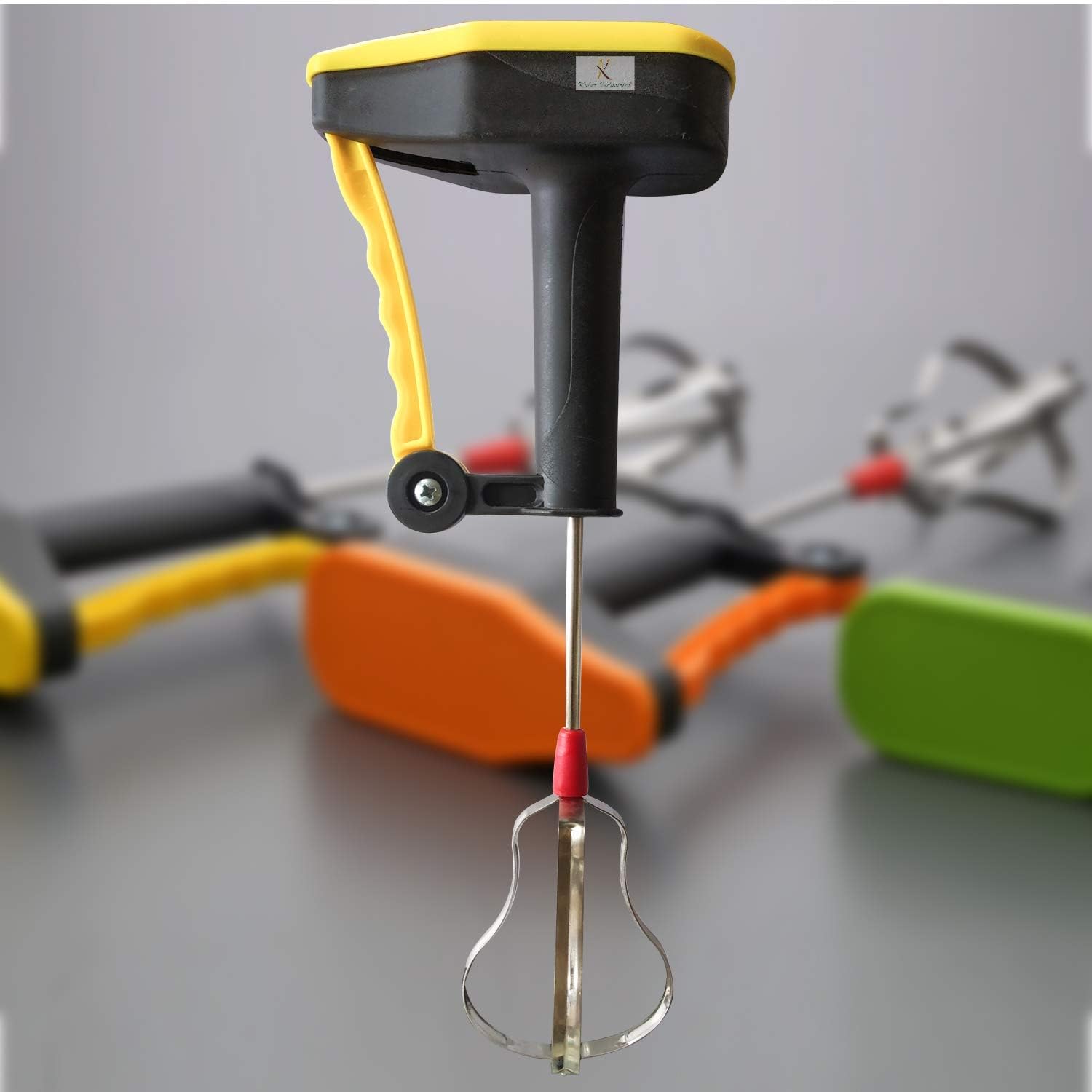 DZOPE Hand Blender | Milk Lassi Maker | Hand Press Mixer with Steel Blades | Egg Beater | Hand Mixer for Coffee-Lassi-Cream-Soup-Butter Milk | Hand Blender for Kitchen | Multicolor-image-47
