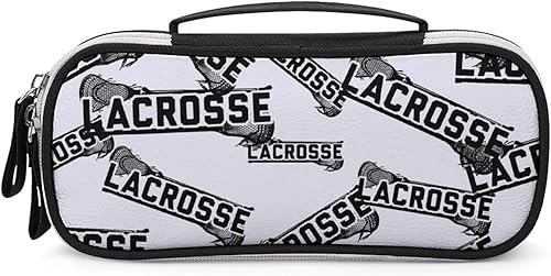 Lacrosse - Estuche para lápices de gran capacidad, bolsa de mano para bolígrafos, bolsa de maquillaje, organizador de almacenamiento, regalo