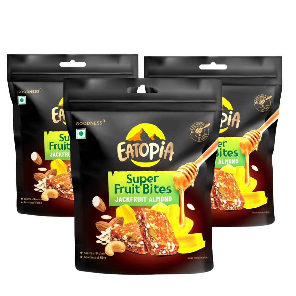 Eatopia Jackfruit Almonds Fruit Minis | 100% Natural Energy Bar, No Preservatives | Sugar Free Breakfast Snacks | Pack Of 3 (3 Minis Per Box) | Dry Fruits Protein Bars, Nuts & Seeds (B0D1QR11KP) Amazon Price History, Amazon Price Tracker