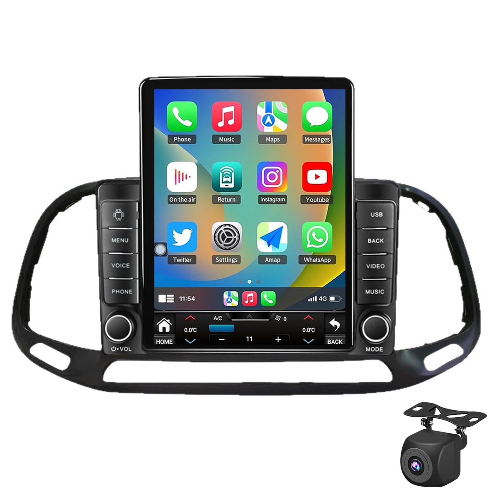 Dcoiek 4G 8G+256G Android15 Car Stereo Radio For Fi-At Ducato Jumper Boxer 2006-2018