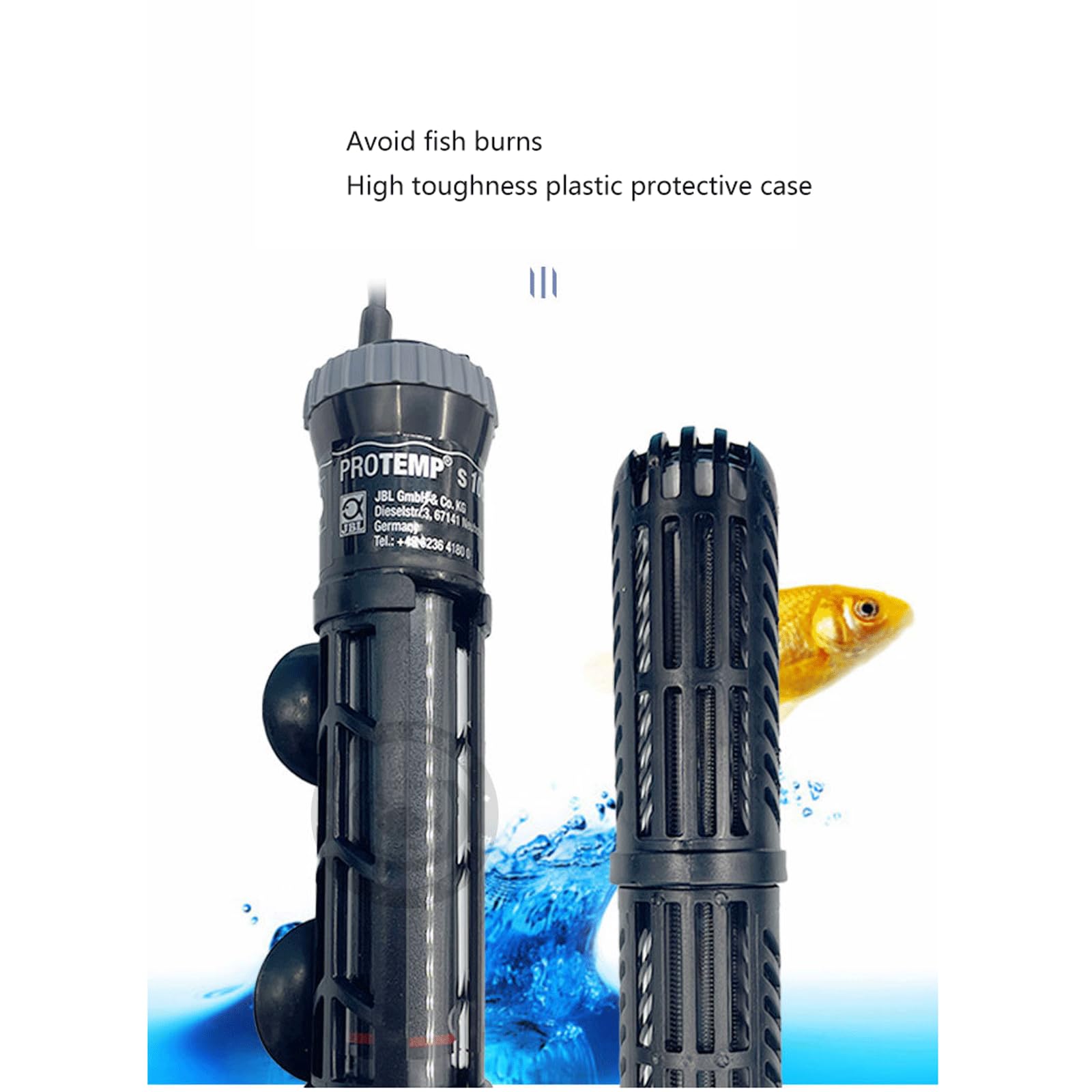 Temperatura Constante A Prueba De Explosiones Acuario Calefacción Rod con Funda Protectora Antideslizante,300W