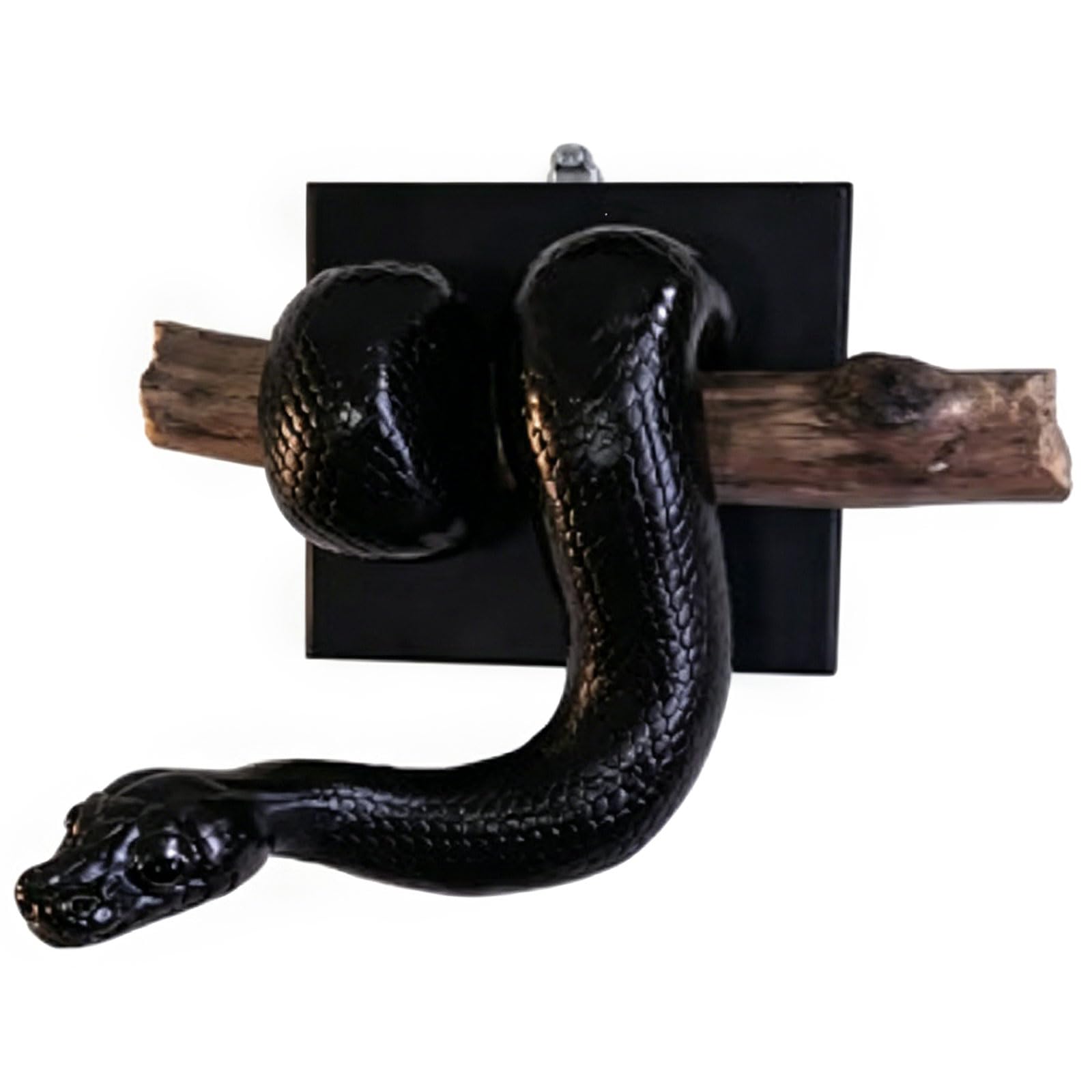 Qusinfc Golden Snake Wall Hanging Decoration Resin Animal Art Sculpture for Living Room Decoration Housewarming Gift Permanent Rosin