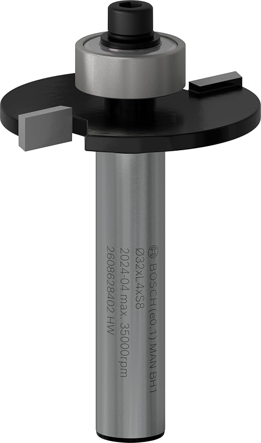 Bosch Professional 2 608 628 402 - Fresas de disco para ranurar (8 mm, D1 32 mm, L 4 mm, G 51 mm), Metálico