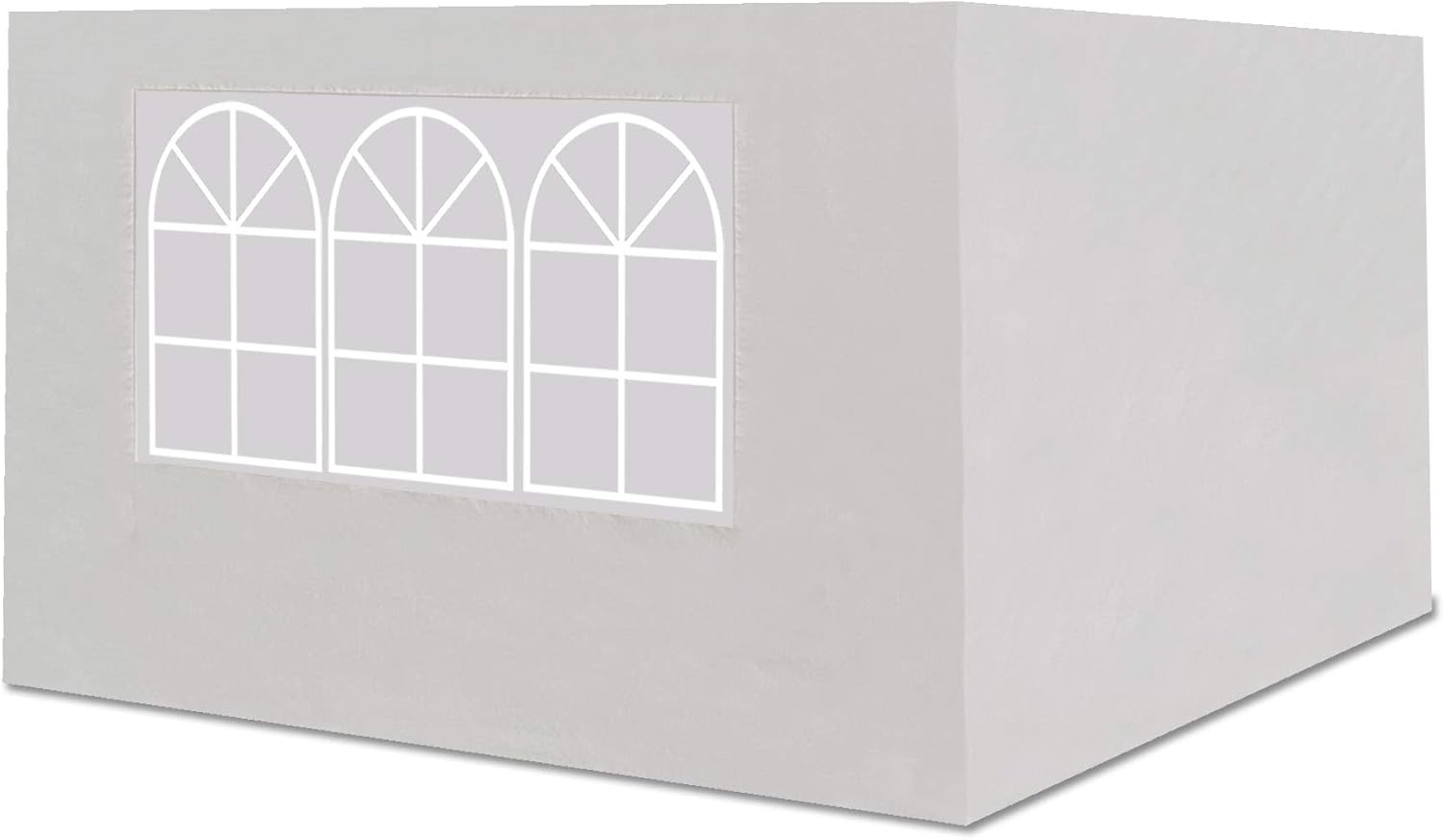 Sidewalls 116" L X 76" W Side Panel for 10' X 10' Pop Up Folding Canopy Tent Gazebo Wall Privacy Shade for Outdoor Events, Vendor Booths (1 with Solid Panel, 1 with Window)