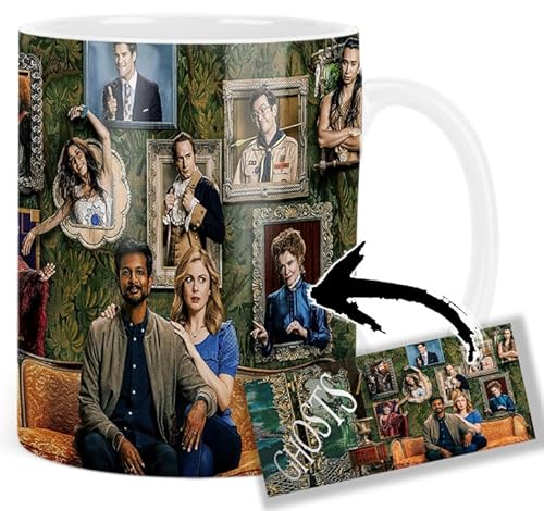 Ghosts Rose Mciver Utkarsh Ambudkar Tasse Keramikbecher Mug für 12,99 EUR bei amazon.de Bild: Ghosts Rose Mciver Utkarsh Ambudkar Tasse Keramikbecher Mug für 12,99 EUR bei amazon.de