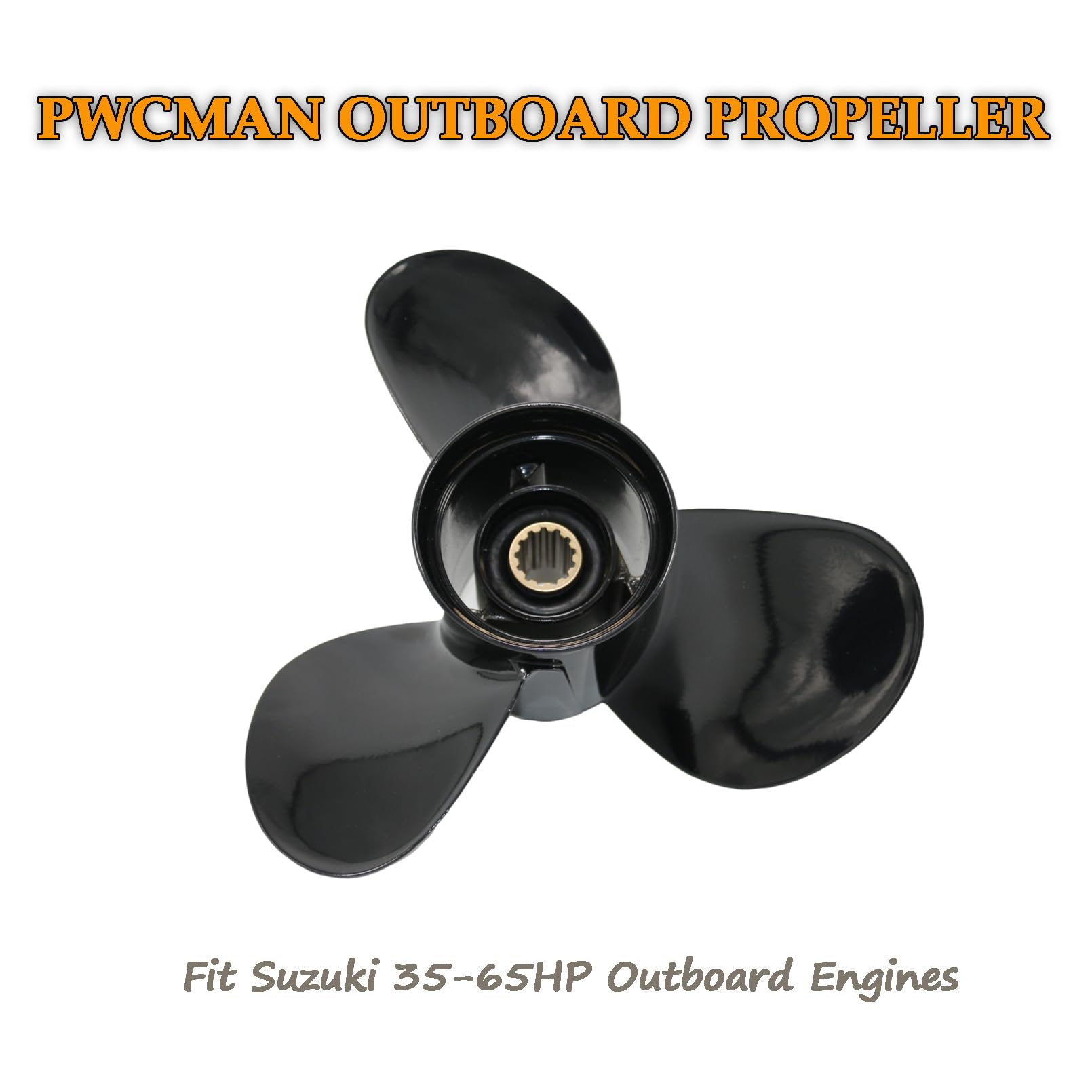 Hélice de barco para motor fueraborda Suzuki 35-65HP, hélices fueraborda de 13 dientes, 3 cuchillas, RH, 58100-88LC0-019