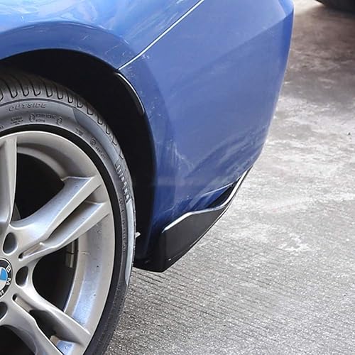 Miniatura 8 de Juego universal de kit de carrocería para alerón y difusor de parachoques delantero de automóvil + kit de carrocería para extensión lateral de