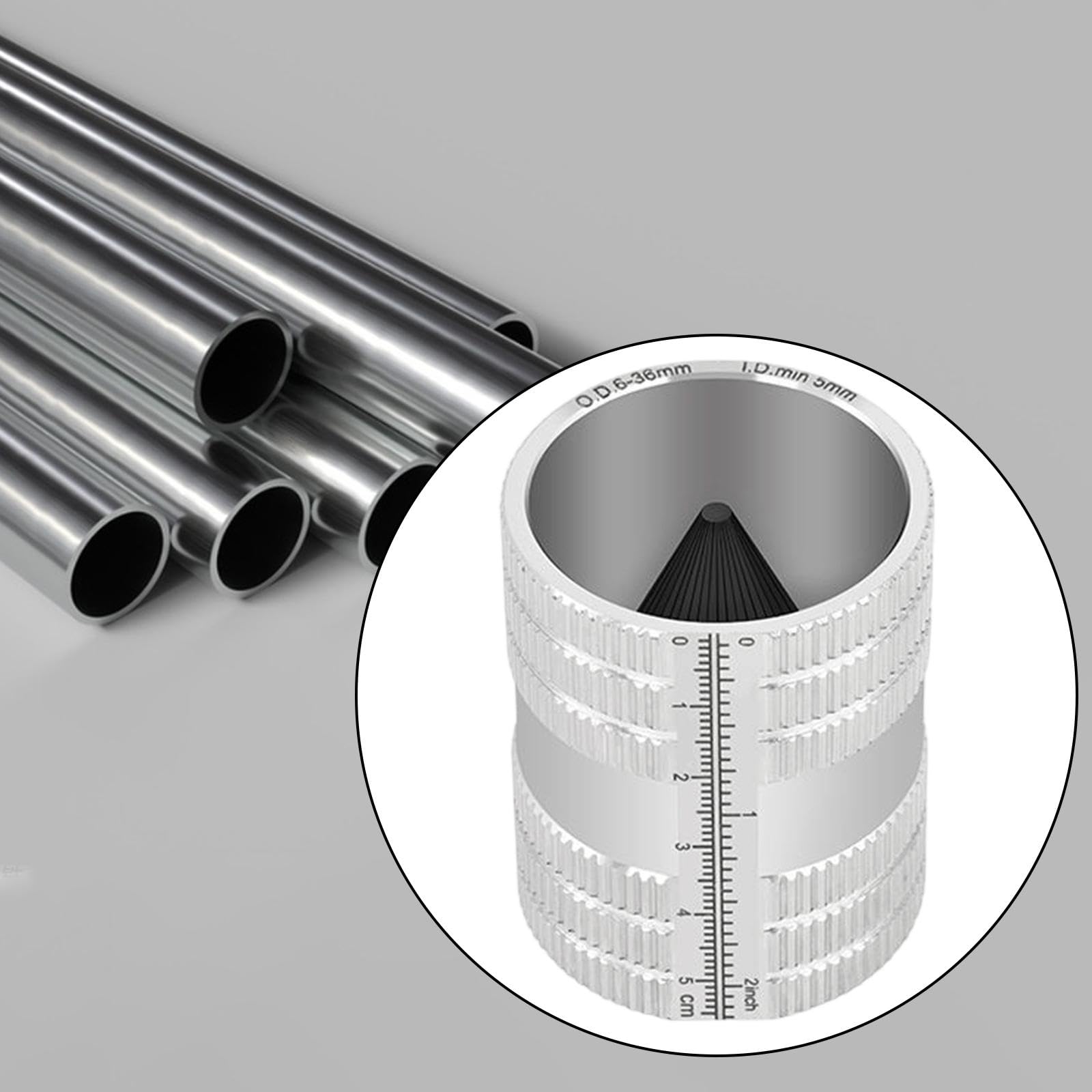 Fenteer Pipe et Tubing Outil Multifonction Ébavurage Chanfreinage Cuivre Aluminium Acier Inoxydable Alliage Précision Adaptée Aux Installations Domesti, Aucun Accessoire