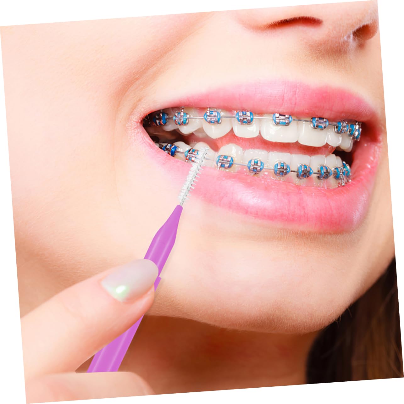 ULTECHNOVO 250piezas Cepillos Interdentales Para Limpieza Oral Diseño Compacto y Ligero Para Dientes y Brackets