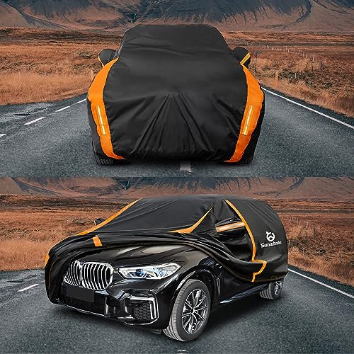 Sunwhale CAR-JPSUV Cover Waterproof All Weather For Suv Automobiles Uv Protection Snowproof Rain Sun Full Car Cover With Door Zipper Full Exterior Outdoor Car Cover Universal Fit Suv Up To 200’’ thumb #5