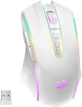 Redragon M914PKS Wireless Gaming Mouse, Tri-Mode 2.4G/USB-C/Bluetooth Mouse Gaming, 12000 DPI, RGB Backlit, Fully Programmable, Rechargeable Wireless Mouse for Laptop PC Mac, Black