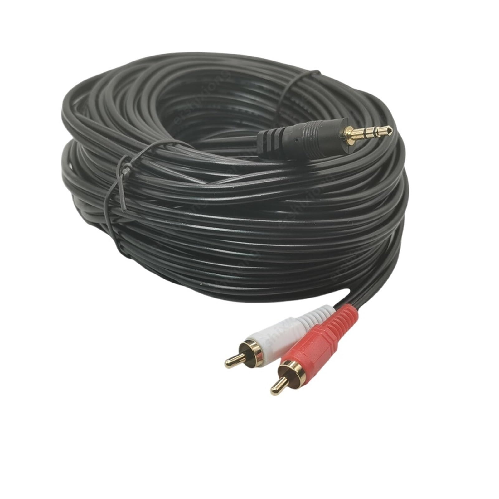 Câble Jack vers 2 RCA Mâle pour Relier un Téléphone Portable à une Distance de 15m