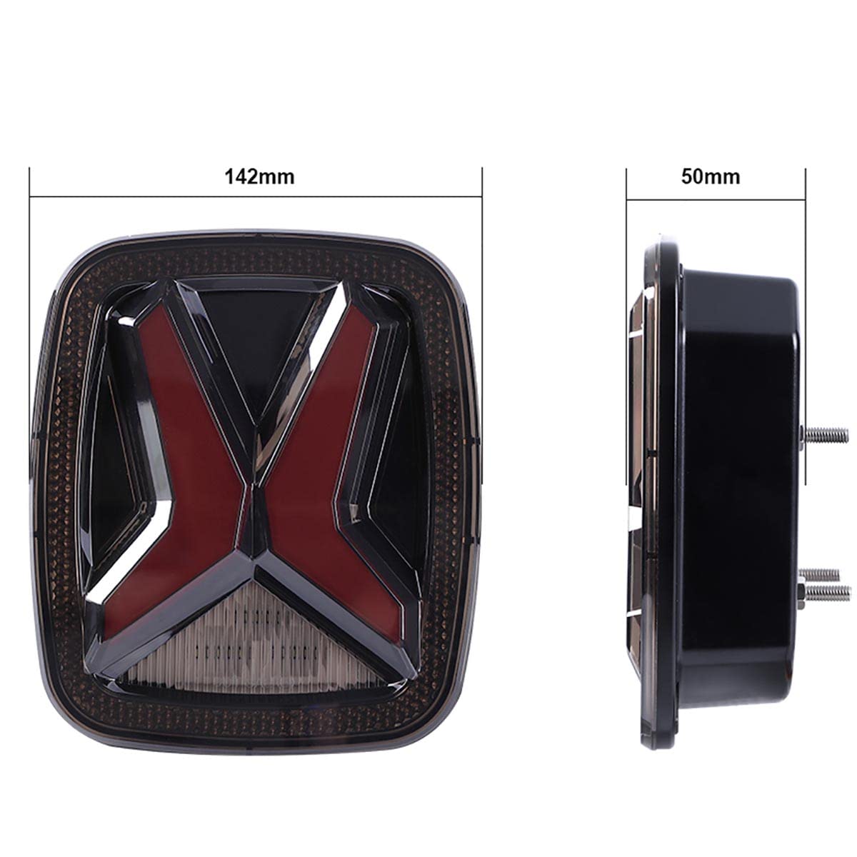 12V LED luci di coda per jeep Wrangler CJ TJ YJ 1998-2006 universale 30w TJ posteriore posteriore affumicato lente