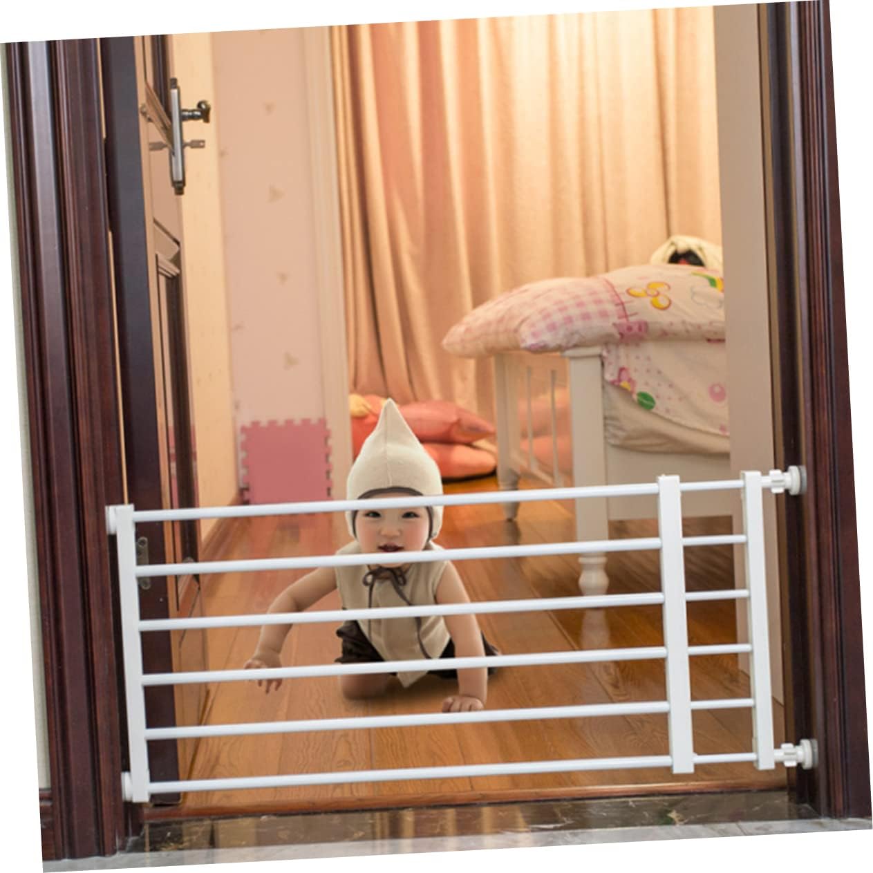 Safety Gate for Doorways and Stairs High Easy to Install Pet Gate for Dogs Childproof Protector for Home Safety