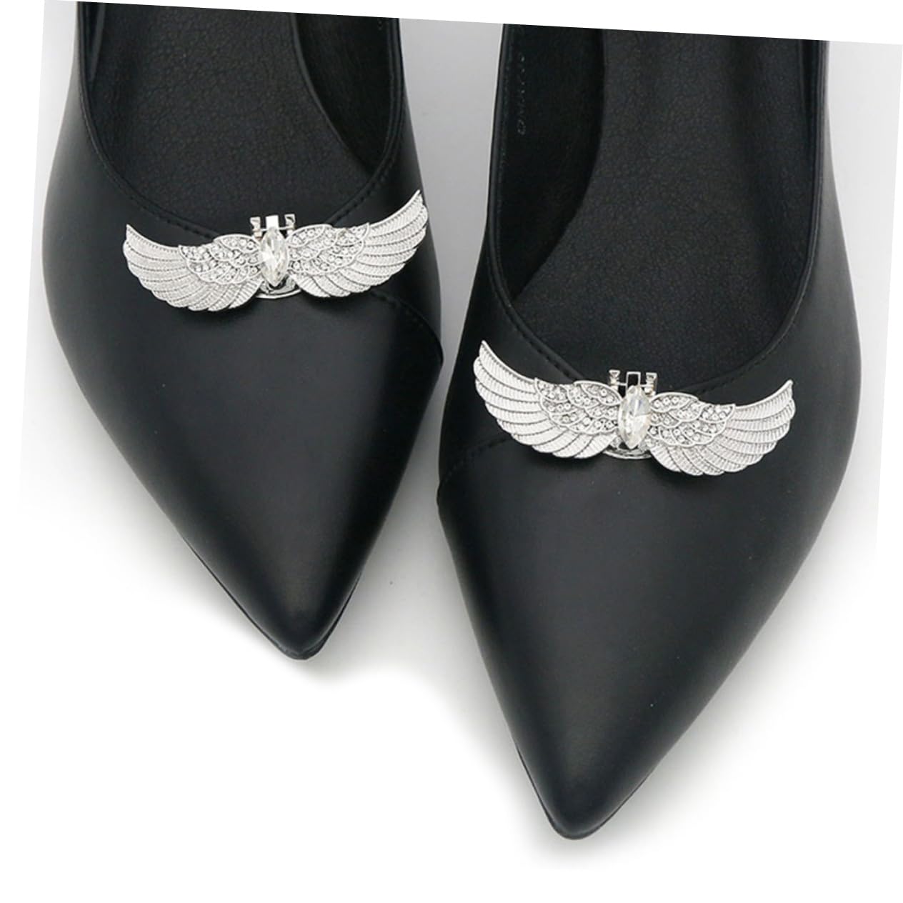 LIFKOME calzari per stivali da donna fibbie per scarpe accessori scarpe charm per stivali di strass fibbia della scarpa clip per per pompe bling delle lega bianca